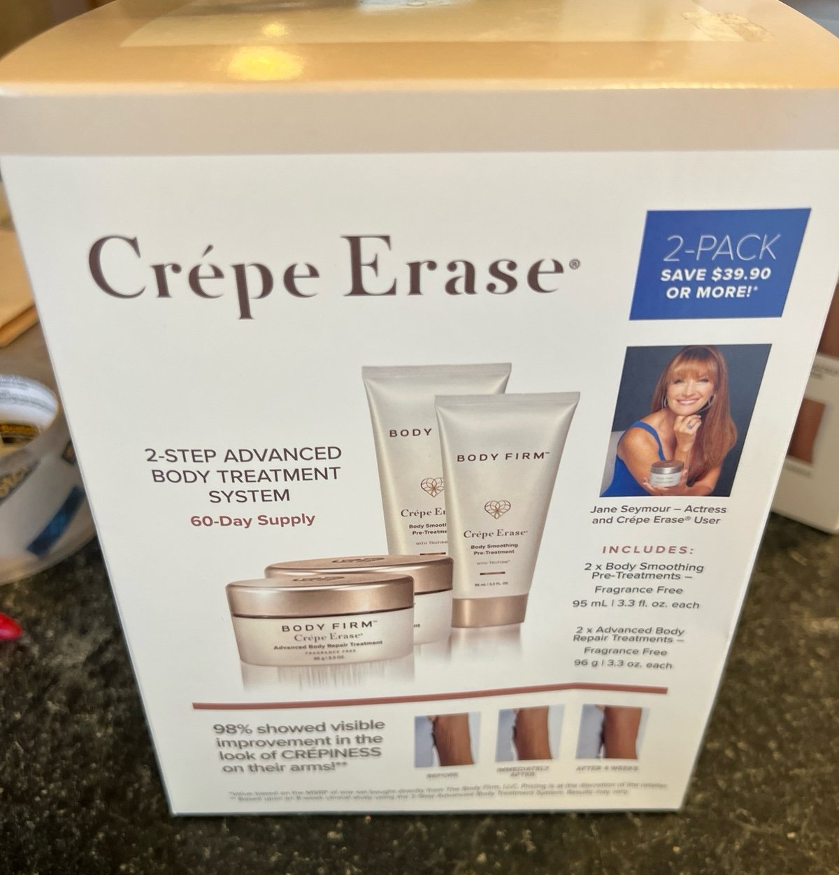 Crepe erase body firm2 pack fragrance free 60 day supply