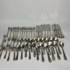 Retroneu Stainless Dinner Flatware Set Korea Spoons Knives Forks Lot 55