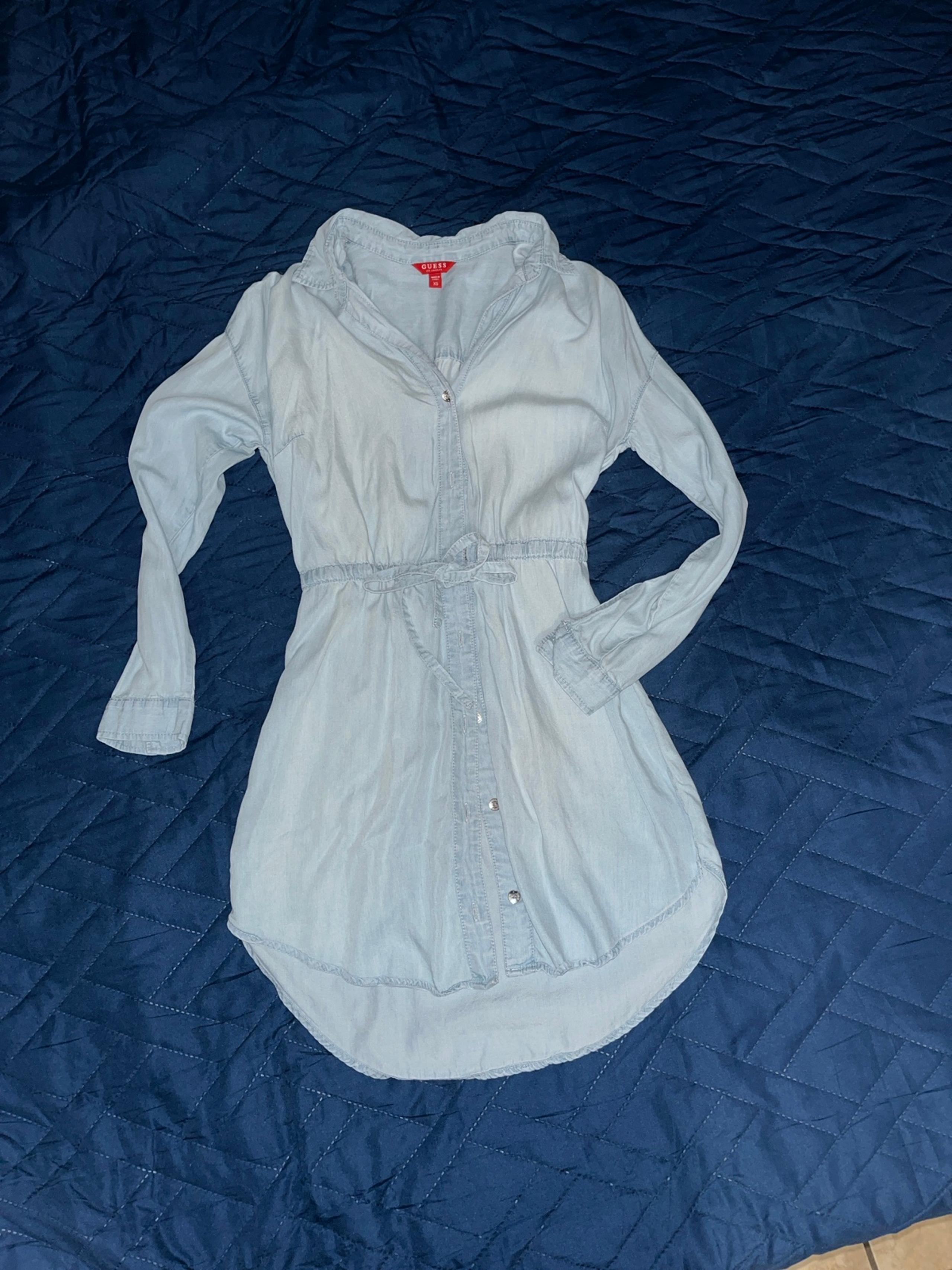 Long Sleeve Guess Denim Dress