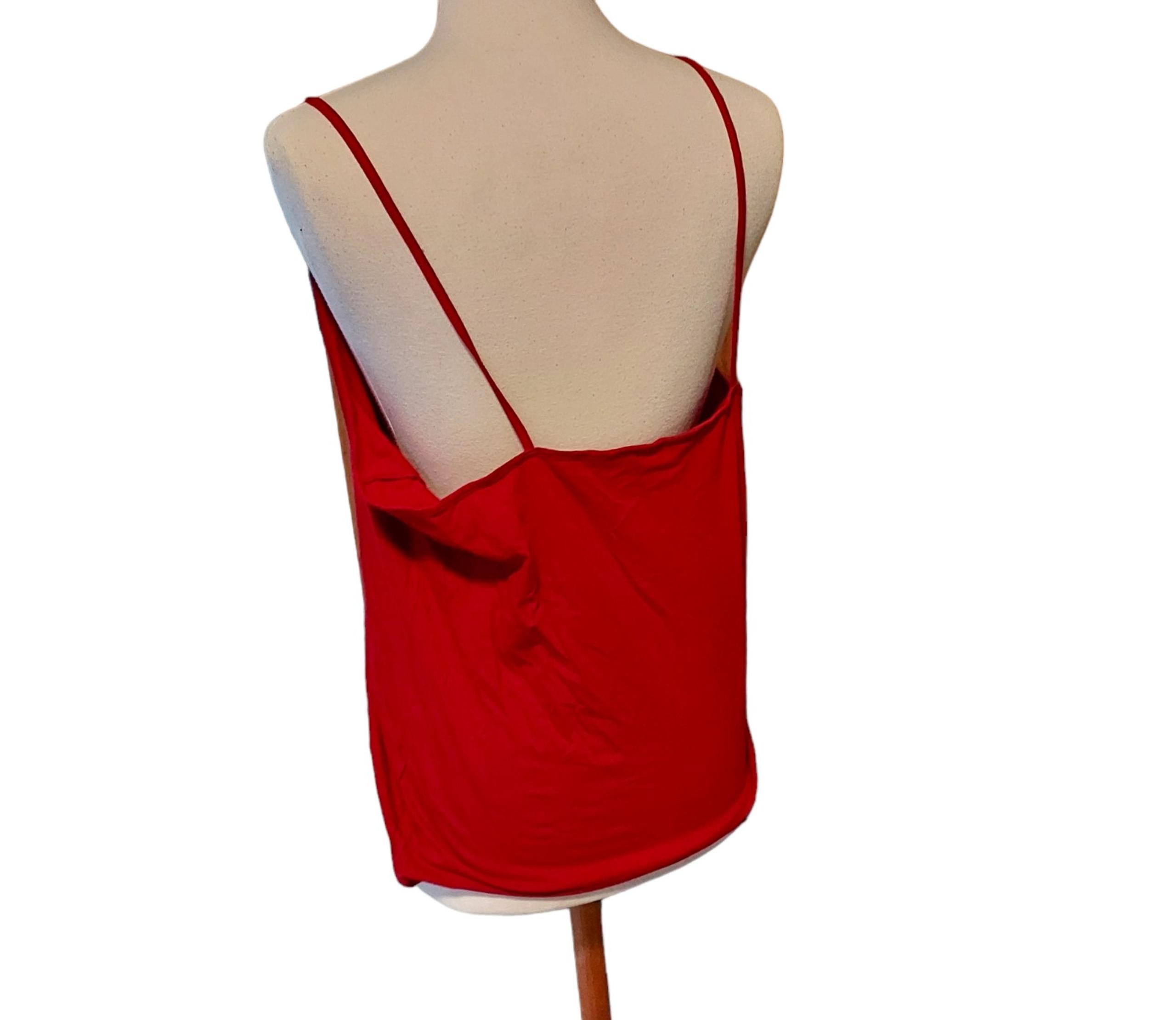 Time & Tru 3xl Red Tank Top Shirt Stretch Casual Woman. Dimensions pit-pit 21",