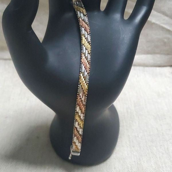 Store Vintage Diamond Cut Sterling Silver Italian Riccio Bracelet