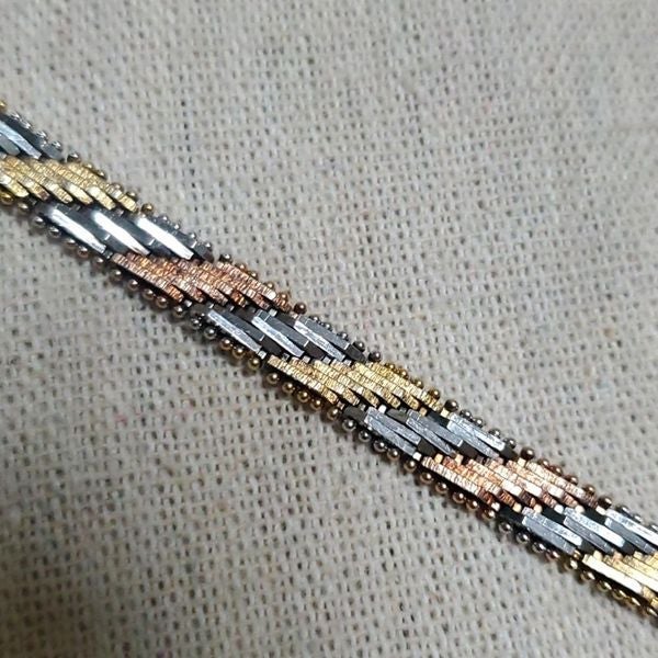 Store Vintage Diamond Cut Sterling Silver Italian Riccio Bracelet