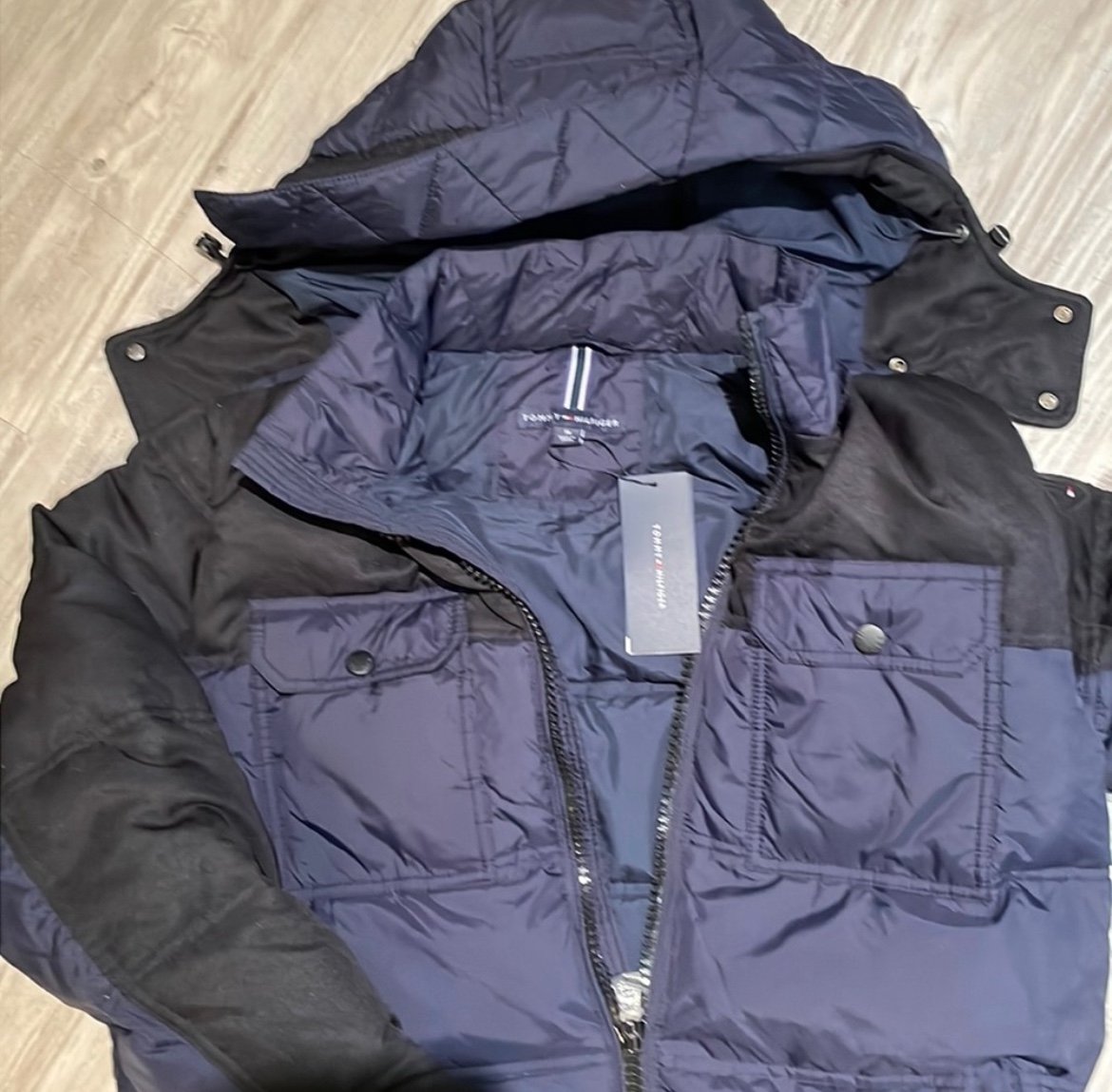 NWT** TOMMY HILIFIGER MEN’S DOWN & FEATHER PUFFER JACKET COAT SZ M