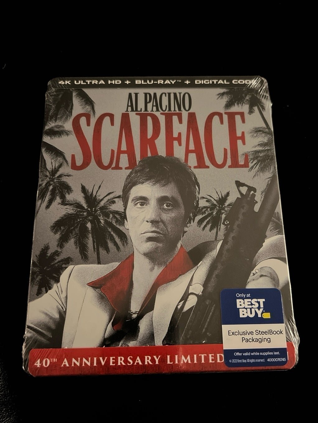 NEW SEALED Scarface 4k Steelbook + blu-ray + digital SOLD OUT BOX SHIP