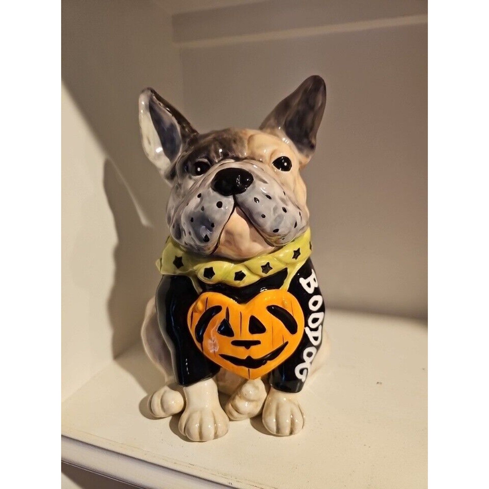 BLUE SKY CLAYWORKS HALLOWEEN FRENCH BULLDOG FUGURINE "BOODOG" (NEW)