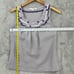 Boden Lavender Purple Ribbon 100% Linen Sleeveless Pleated Blouse Top