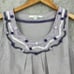 Boden Lavender Purple Ribbon 100% Linen Sleeveless Pleated Blouse Top