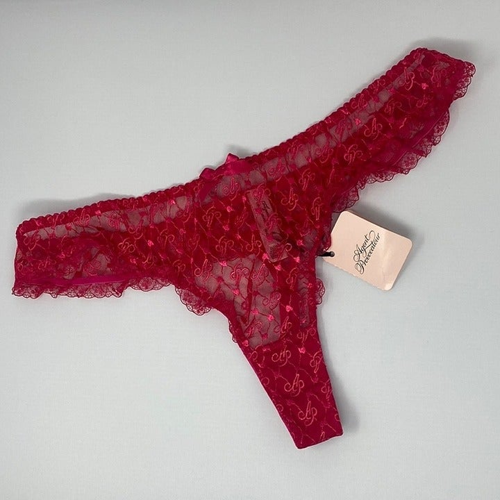 Agent Provocateur Dorotia Pink AP Logo Thong AP5 Extra Large NWT