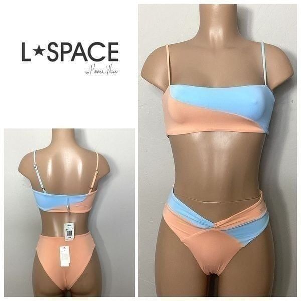 New. L*Space Ari Bikini Top & Nancy Lee Bitsy Bikini Bottom. Small retails 192