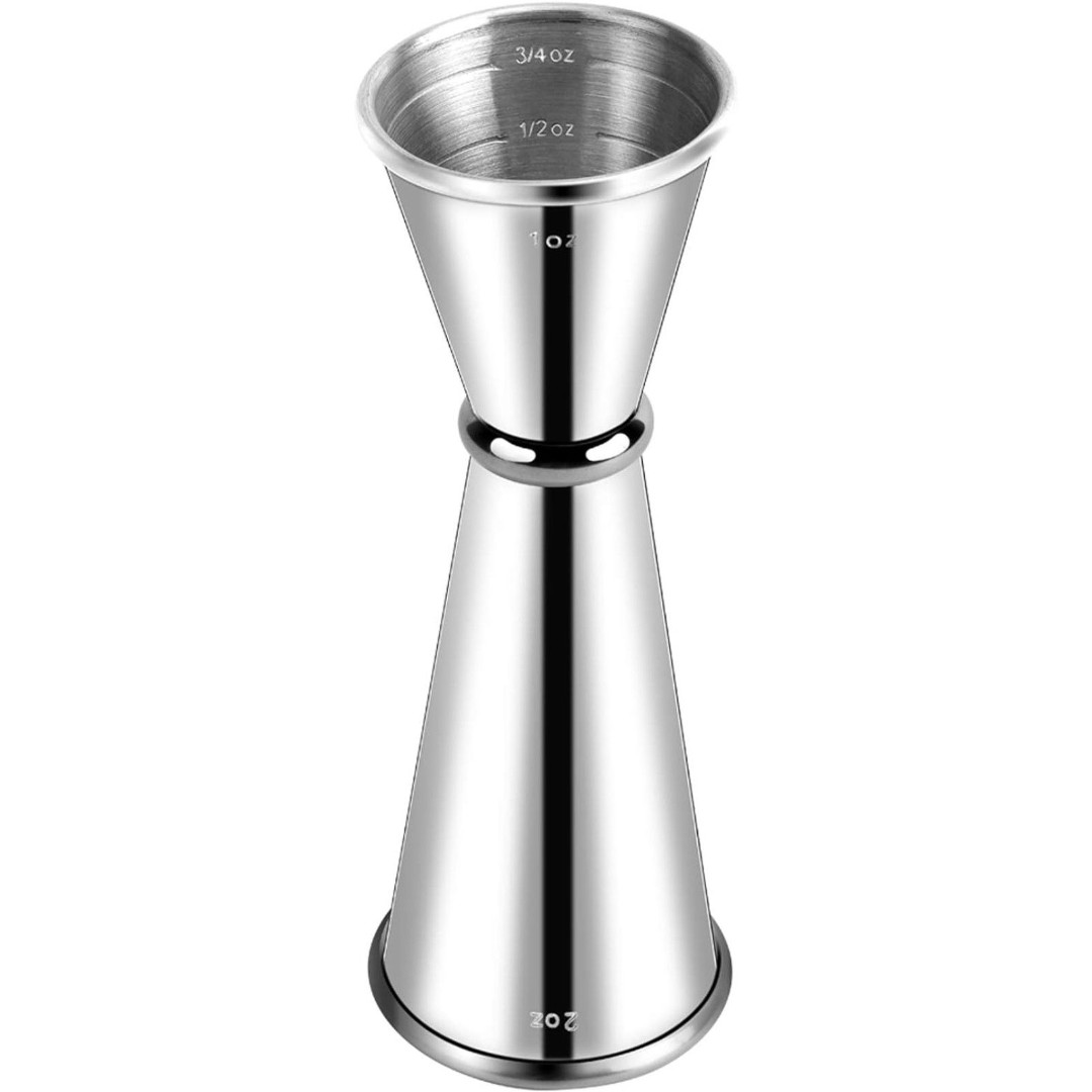 Stainless Steel Jigger 2 OZ 1 OZ with Measurements Inside