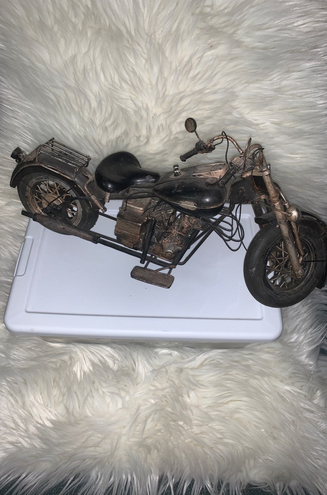 Motorcycle made from metal