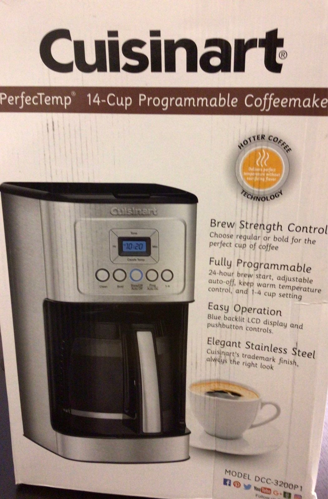Cuisinar 14-Cup Programmable Coffee Make Used