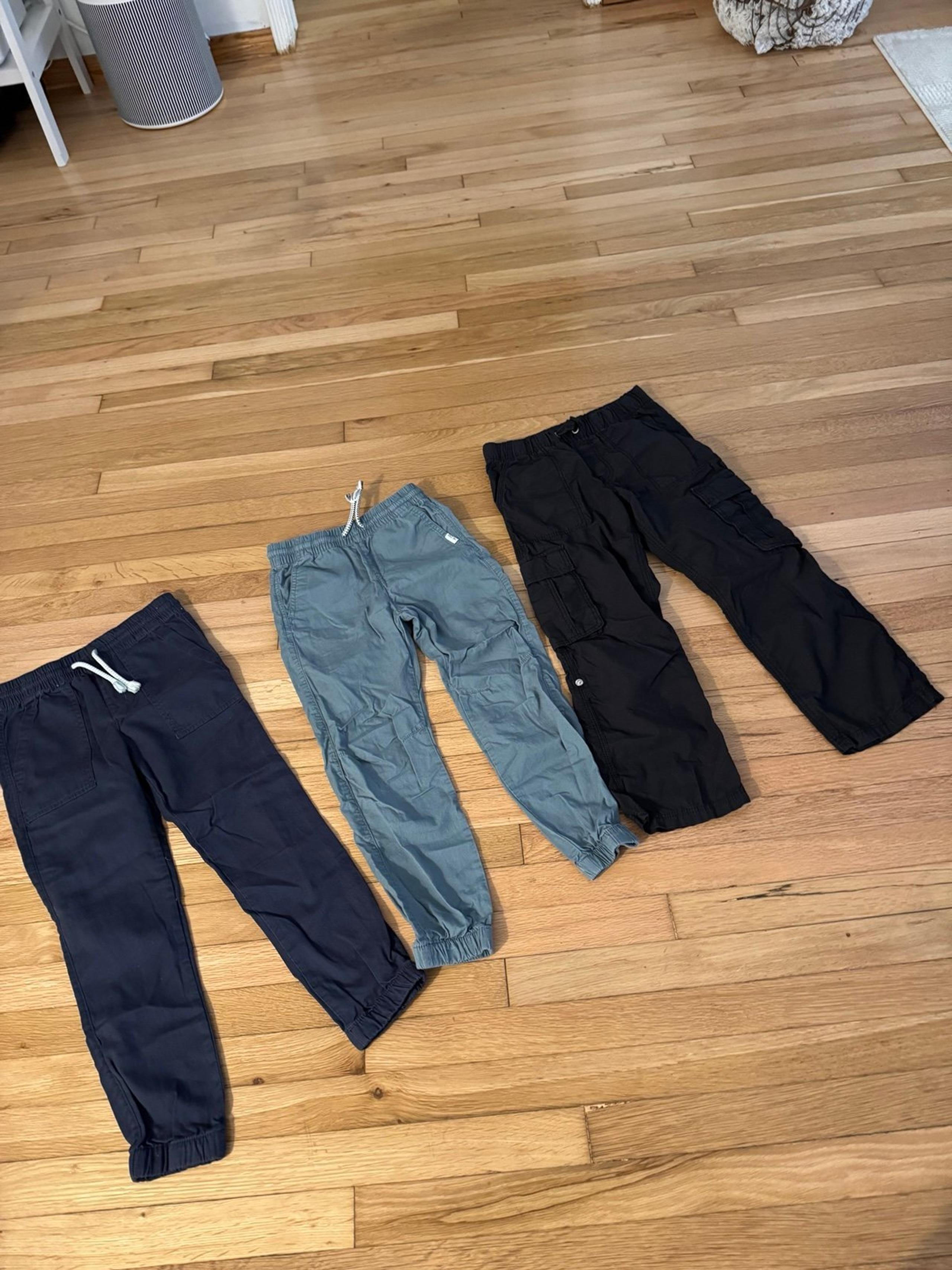 Set of 3 H & M Boys size 6-7 Pull On Jogger & Cargo Pants - H&M