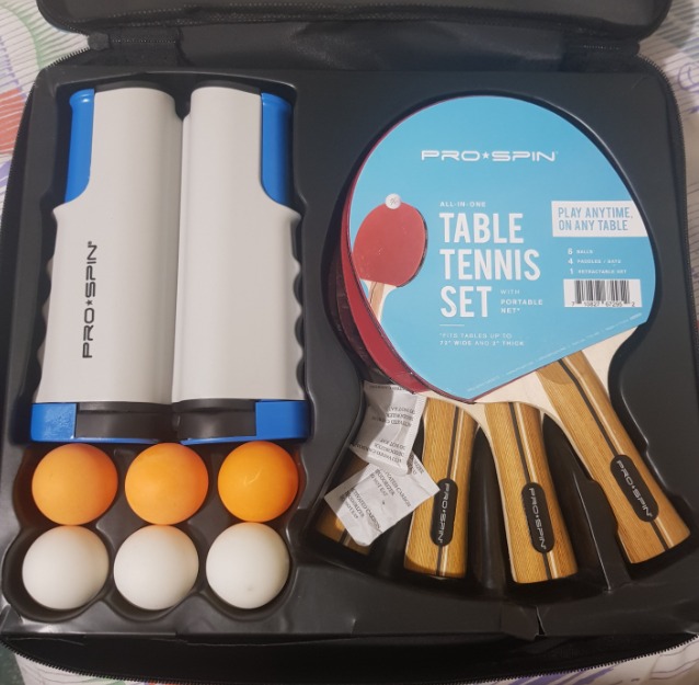 All-in-One Portable Ping Pong Paddles Set | Table Tennis Set with Retractable