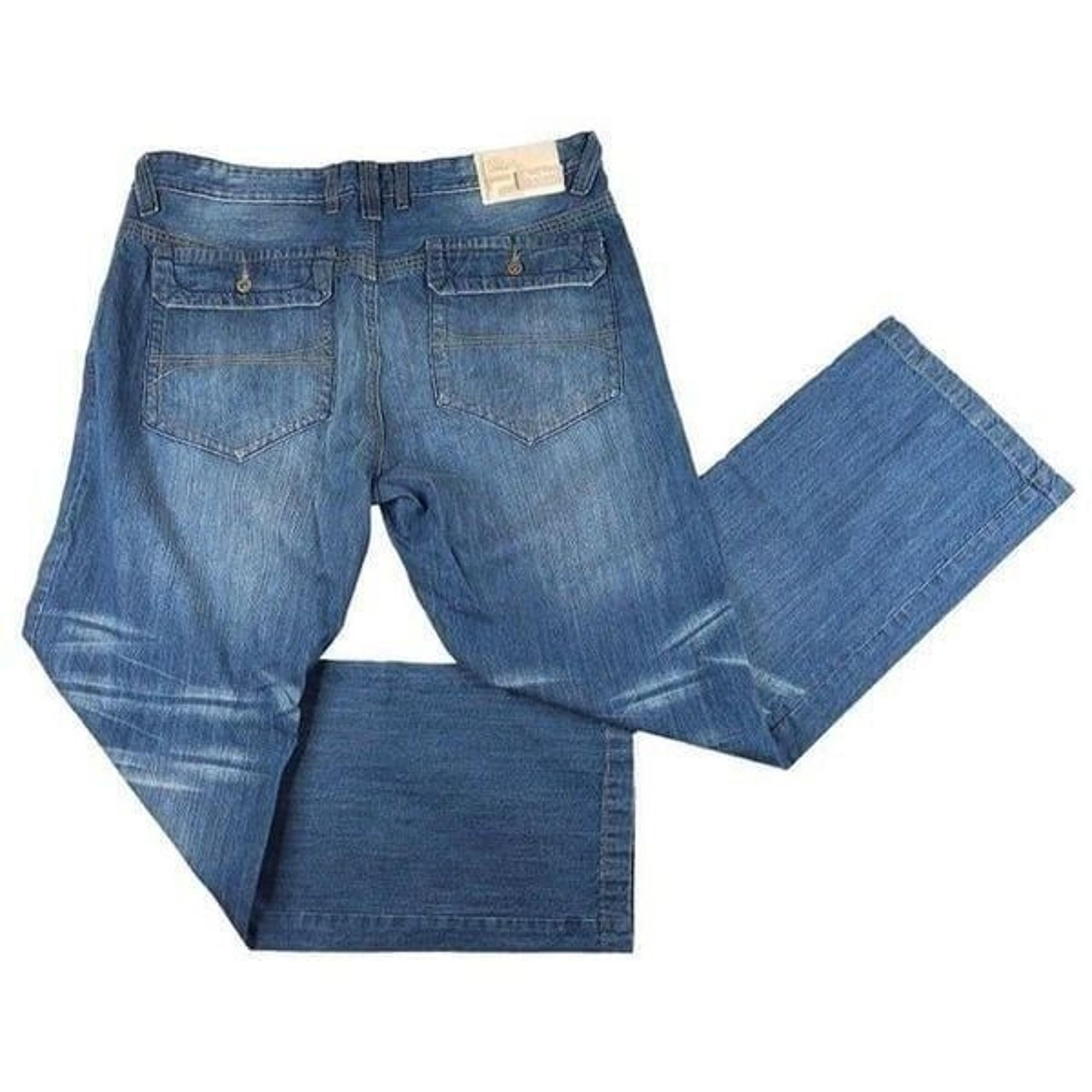 Vintage Pepe Baggy Jeans Mens Size 40x32 Blue Y2K Wide Leg Streetwear London