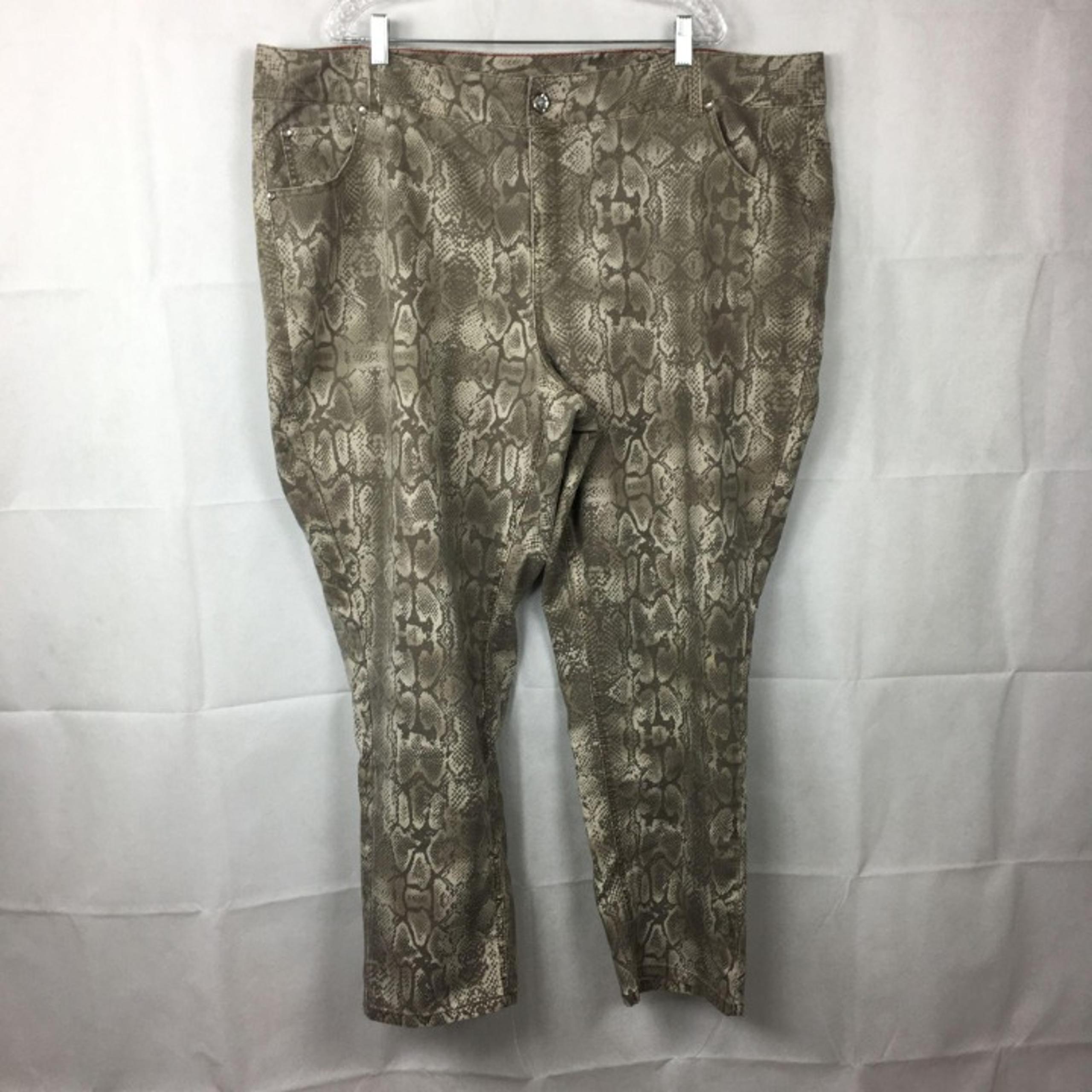 Lane Bryant Python Print Skinny Jeans 28