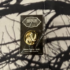 Demon Charlie gold Hazbin hotel helluva boss pin
