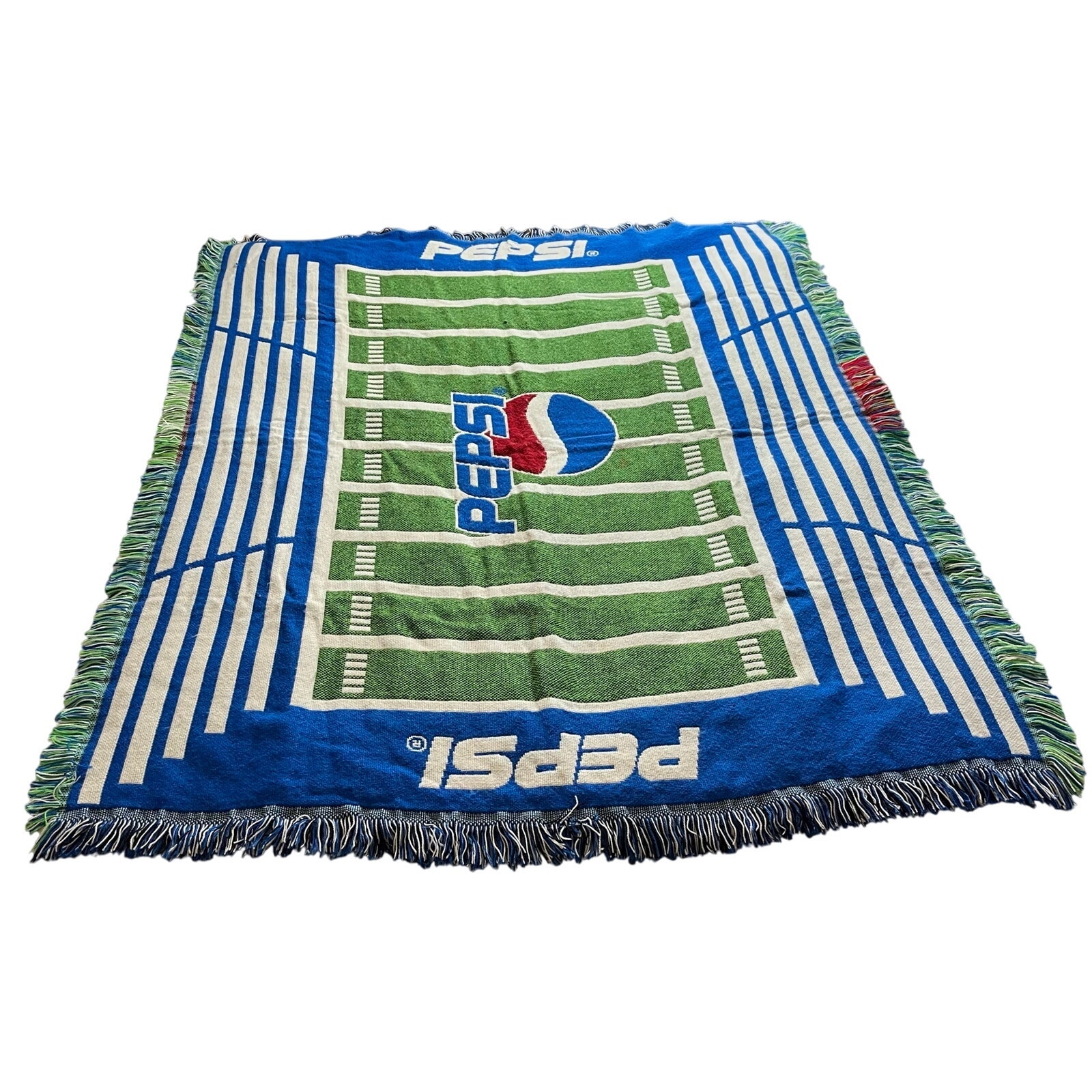 Pepsi | Vintage Football Tapestry Throw Blanket Northwest Company