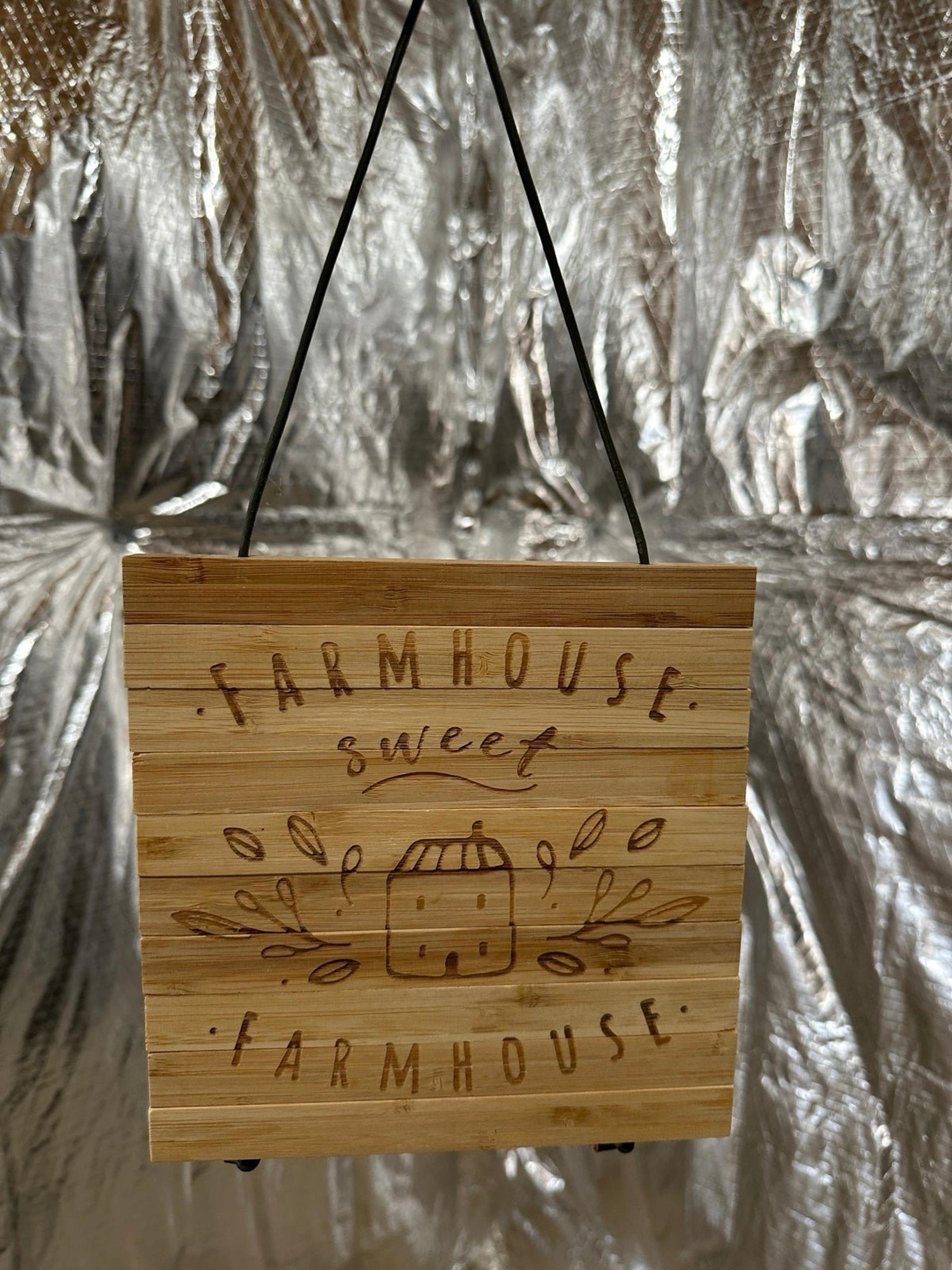 Wooden Farmhouse Trivet
