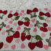 Cherry & bows beaded table runner NWT
