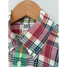 Brooks Brothers Button Down Shirt Tartan Plaid Men Small Red Green Madras