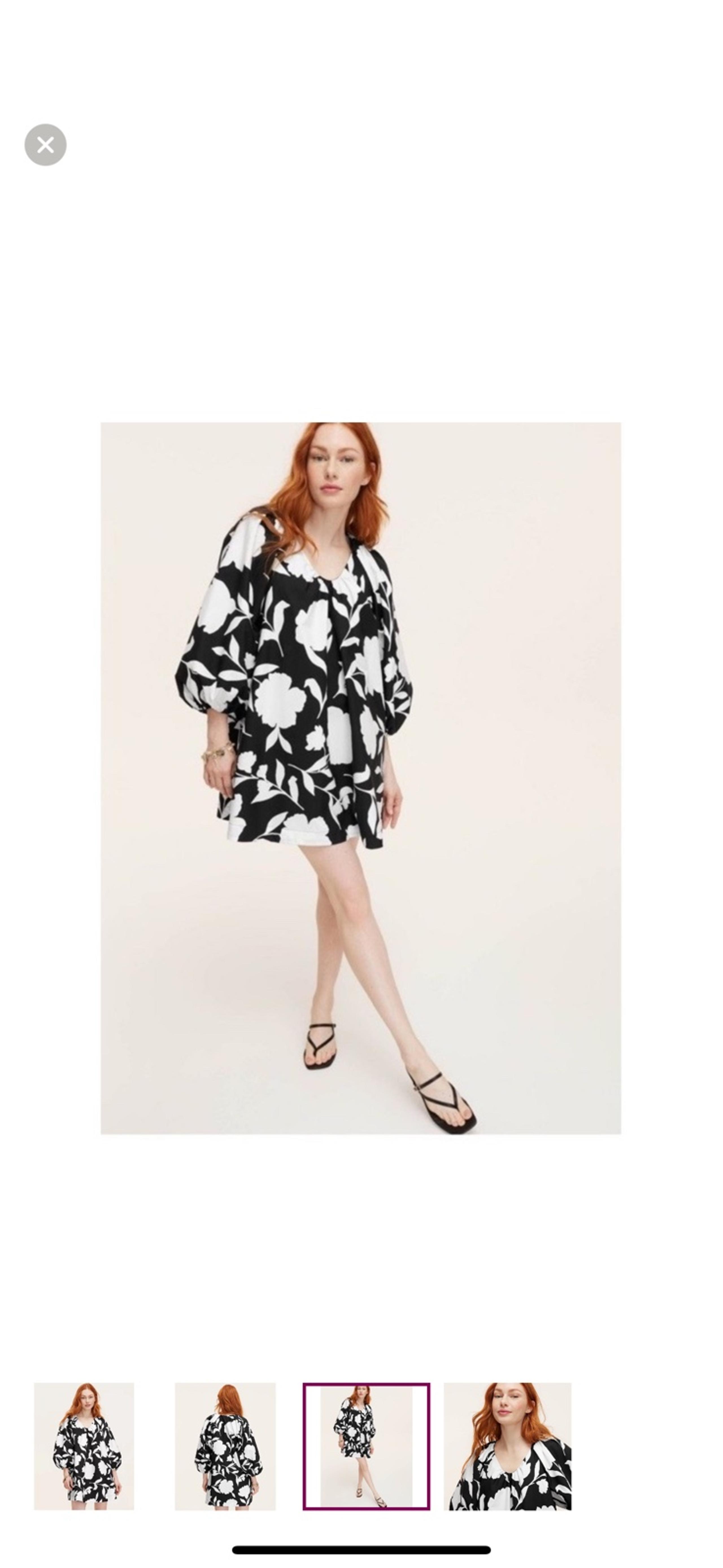 NWT Women's 1X Classic Rose Poplin Long Sleeve Mini Dress kate spade x Target