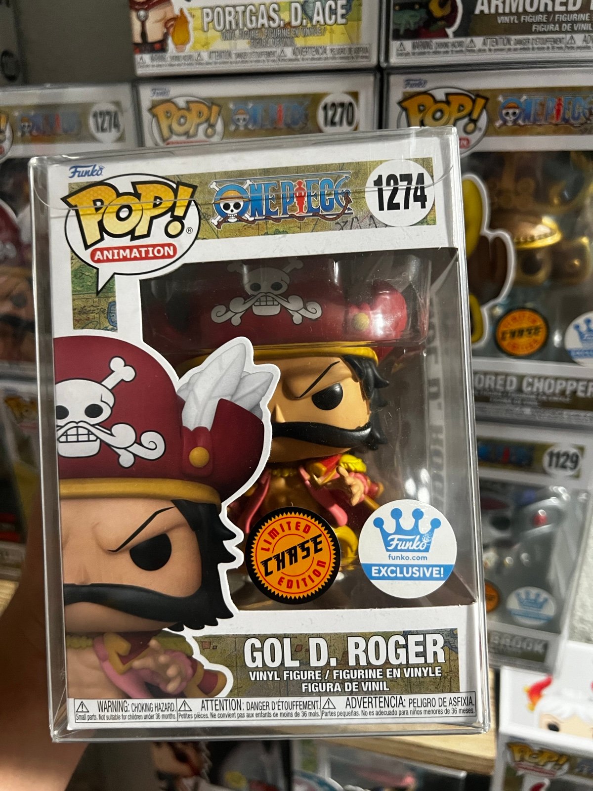one piece gol d roger Funko pop chase