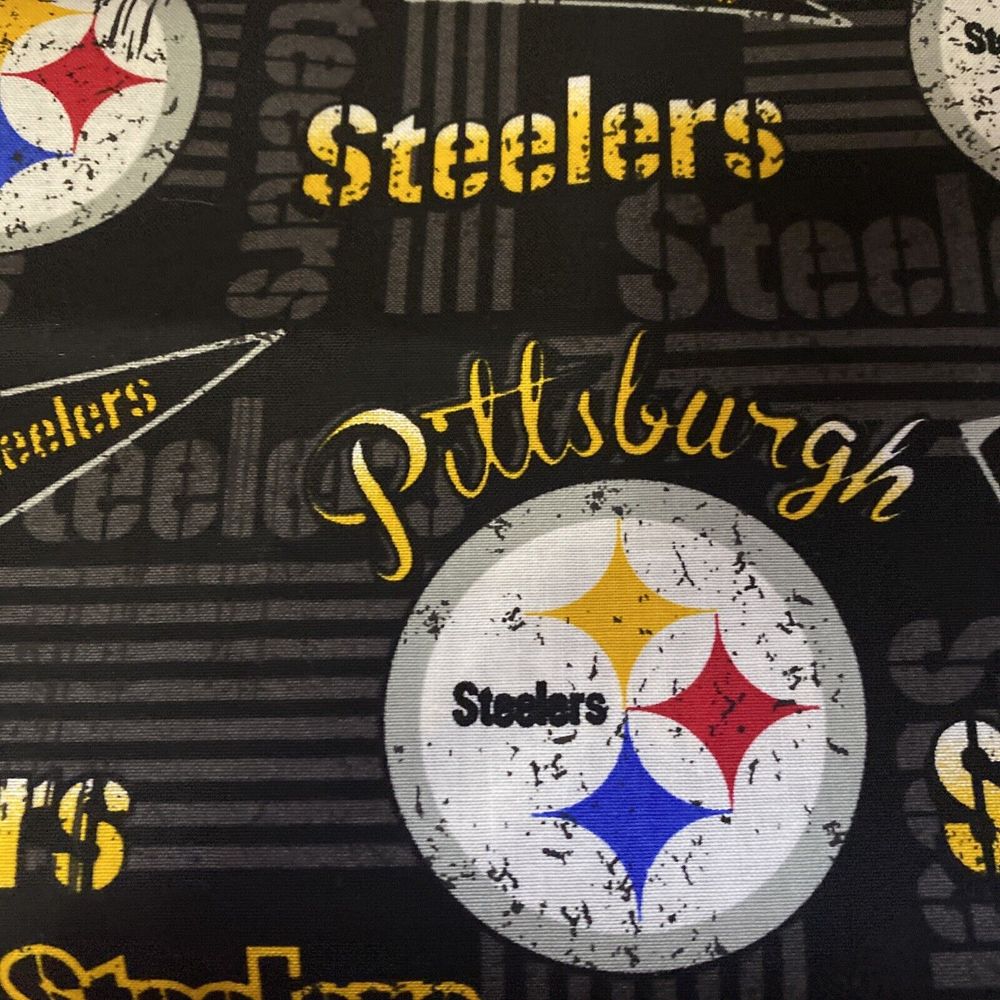 Pittsburgh Steelers 2 Yards Cotton Fabric 58 Wide