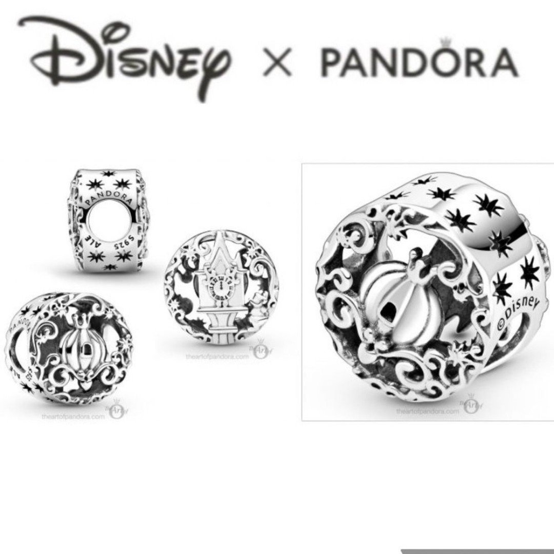 Pandora x Disney Cinderella Midnight Pumpkin Charm 799197C00