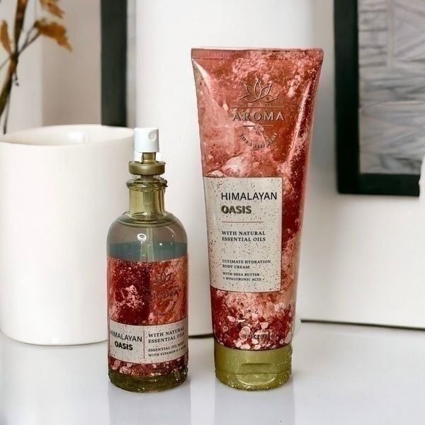 Bath and Body Works Himalayan Oasis Body Cream & Oil Mist Spray Nwt