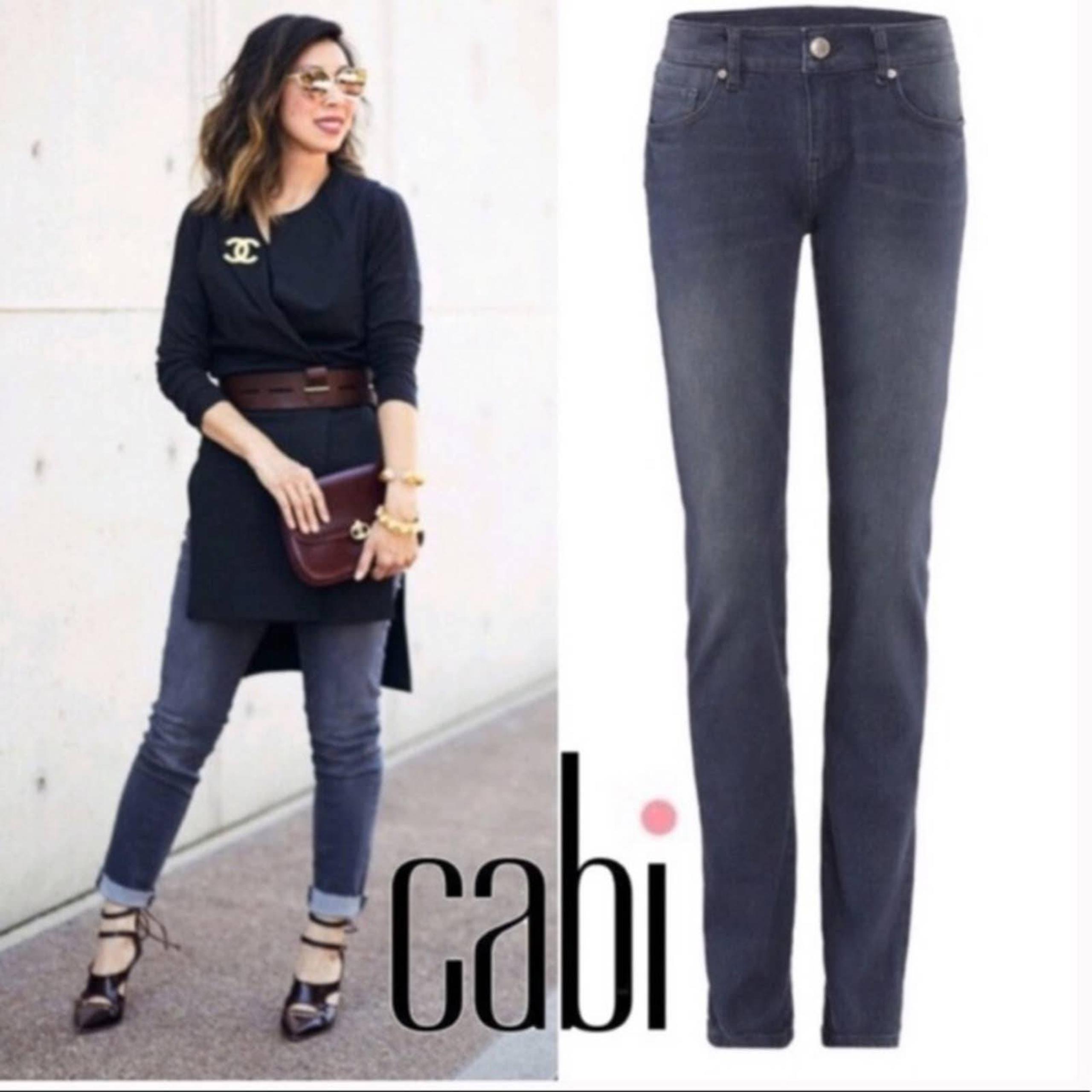 Cabi slim boyfriend skinny Celeste wash jeans 3191