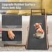 Large-Brown 55.1'' long Adjustable Folding Pet Ramp, Upgrade Rubber Pet Steps