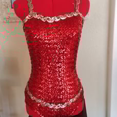 Antique 1950s Dance Leotard Size 6