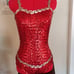 Antique 1950s Dance Leotard Size 6