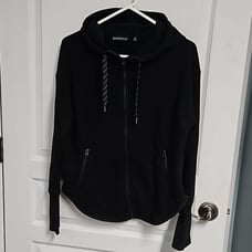 Athleta | Easy Cozy Karma Zip Up Hoodie Jacket - black women's size XS