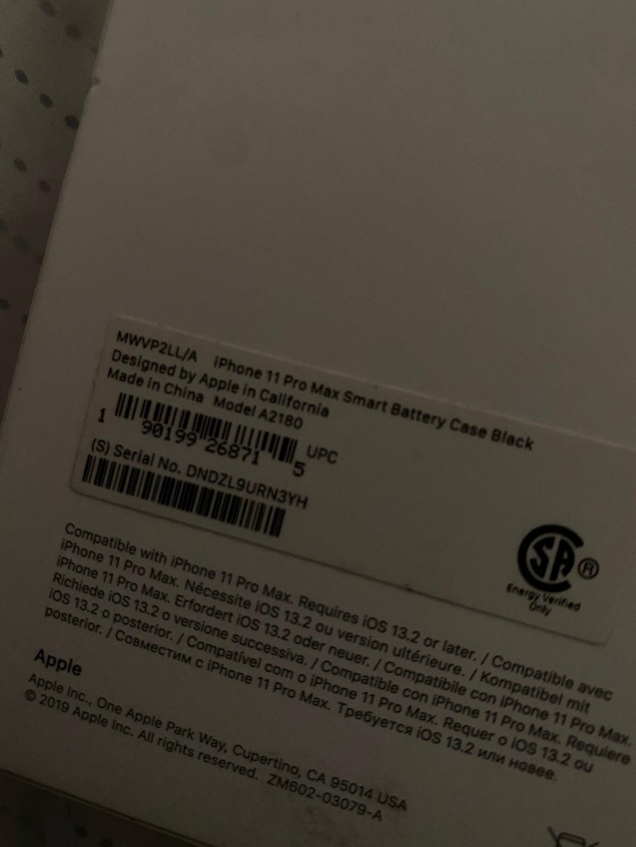 Apple iPhone 11 Pro Max Smart Battery Ca