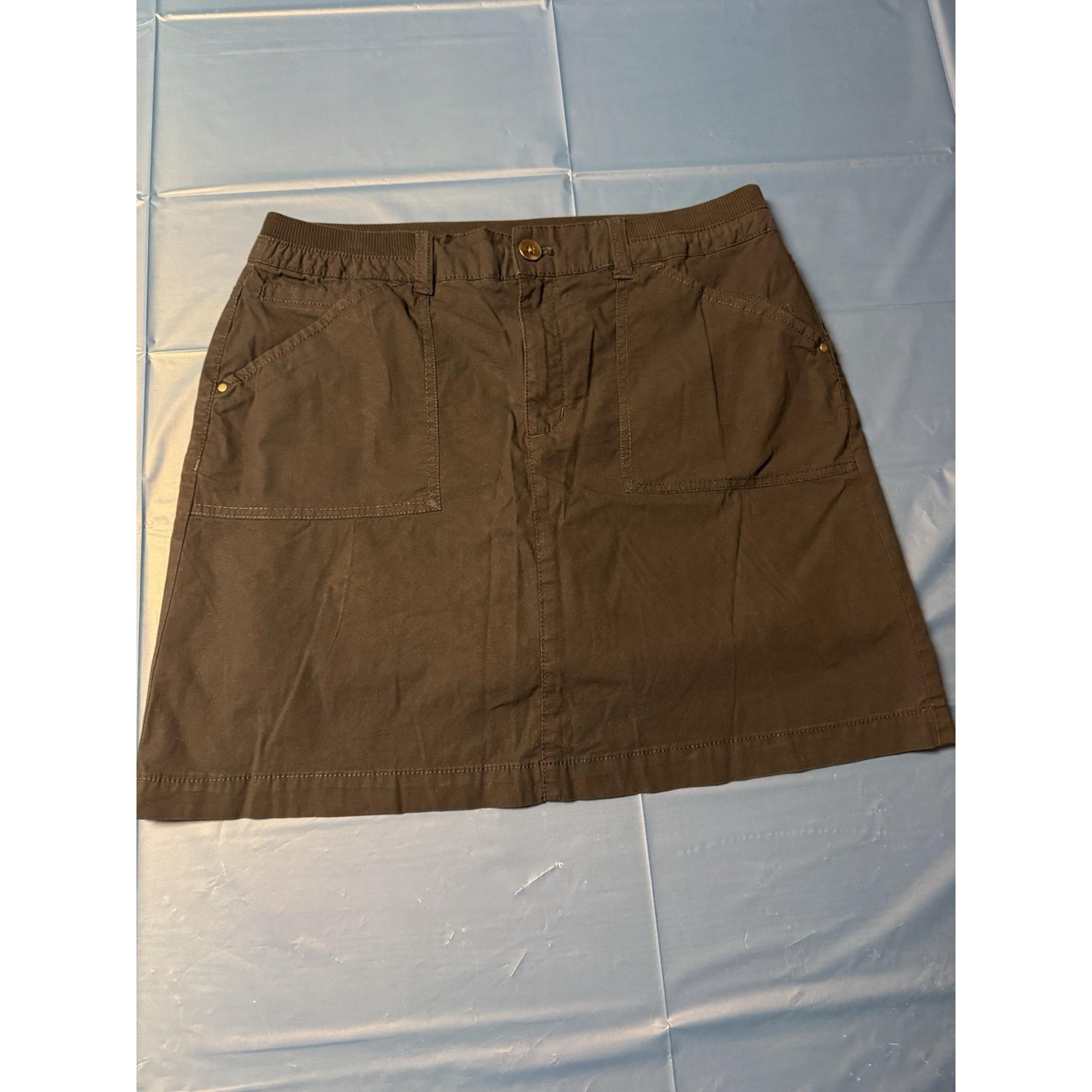 Croft and Barrow Women's Dark Navy Blue Cotton Spandex Skort Size 10