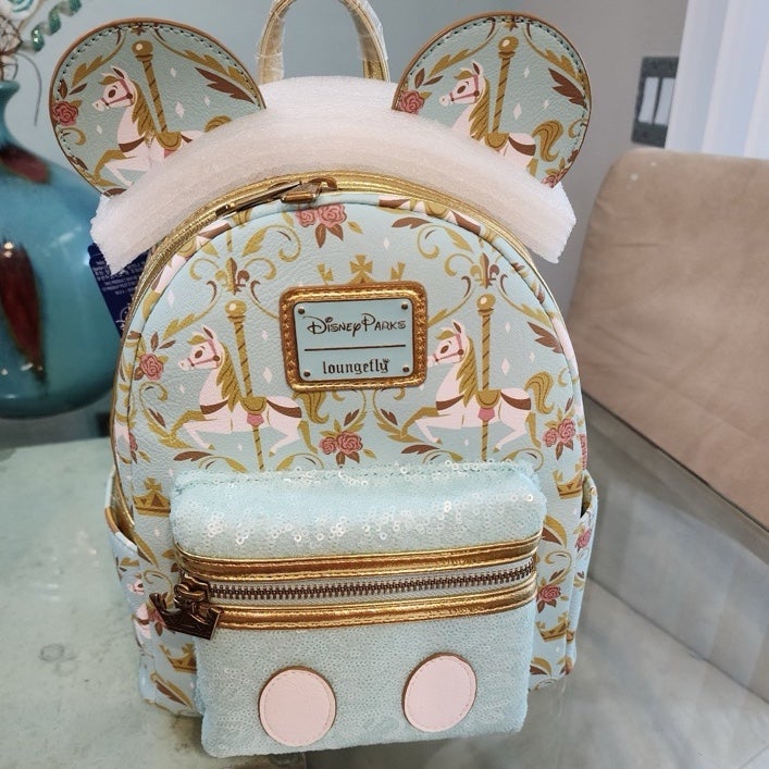 Disney Loungefly carousel Backpack MMMA NWT