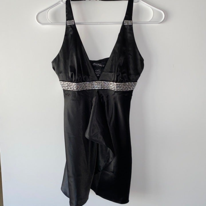 Halter Top Silky Slip Embellished Shirt
