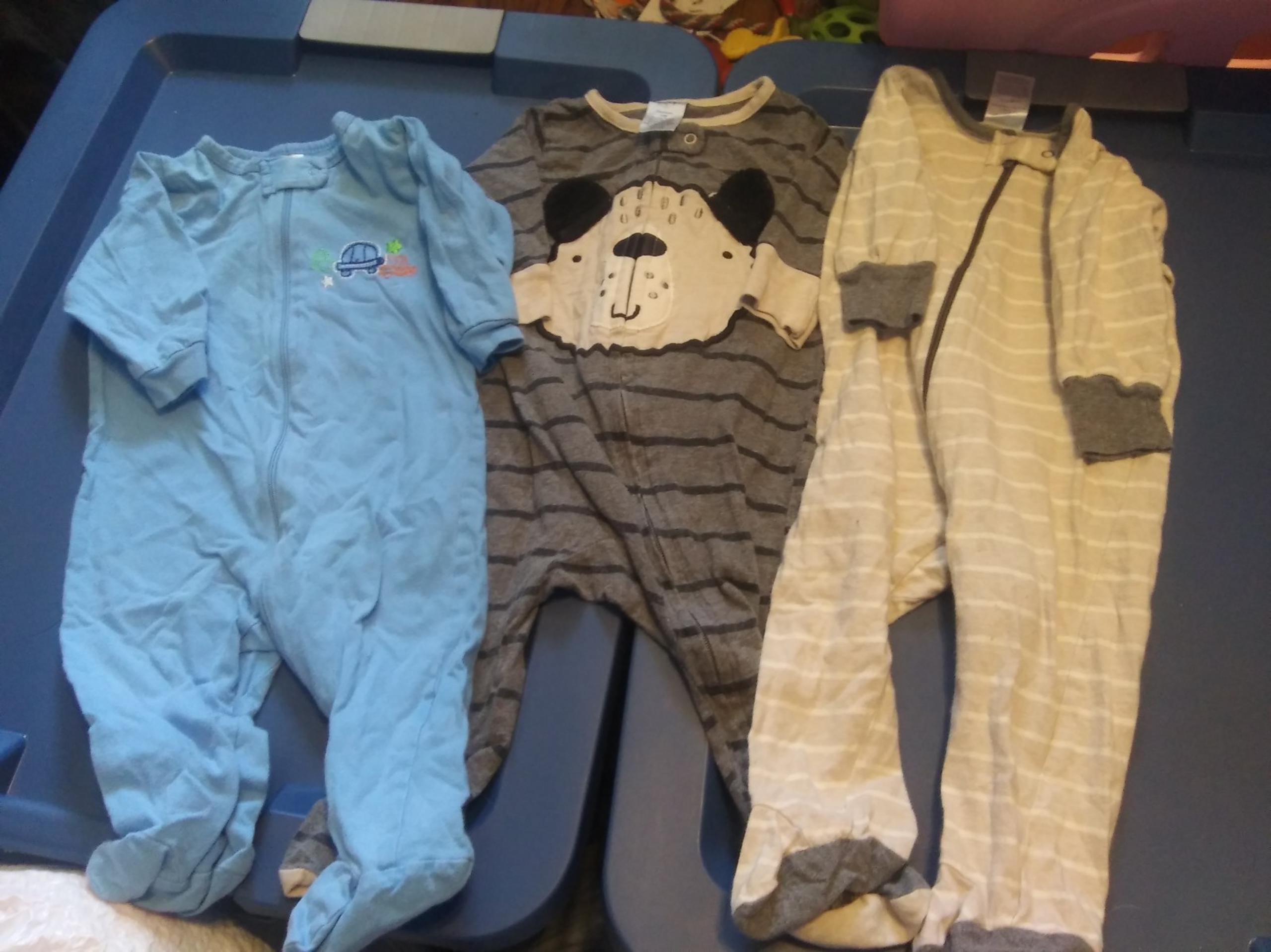3 size 3-6 month gerber pajamas