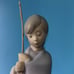 Lladro St Joseph w/staff Nativity 4672 Holy Family matte