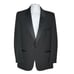 Pierre Cardin Vintage Designer 1 Button Suit Jacket ~ Sz 40L ~ Black