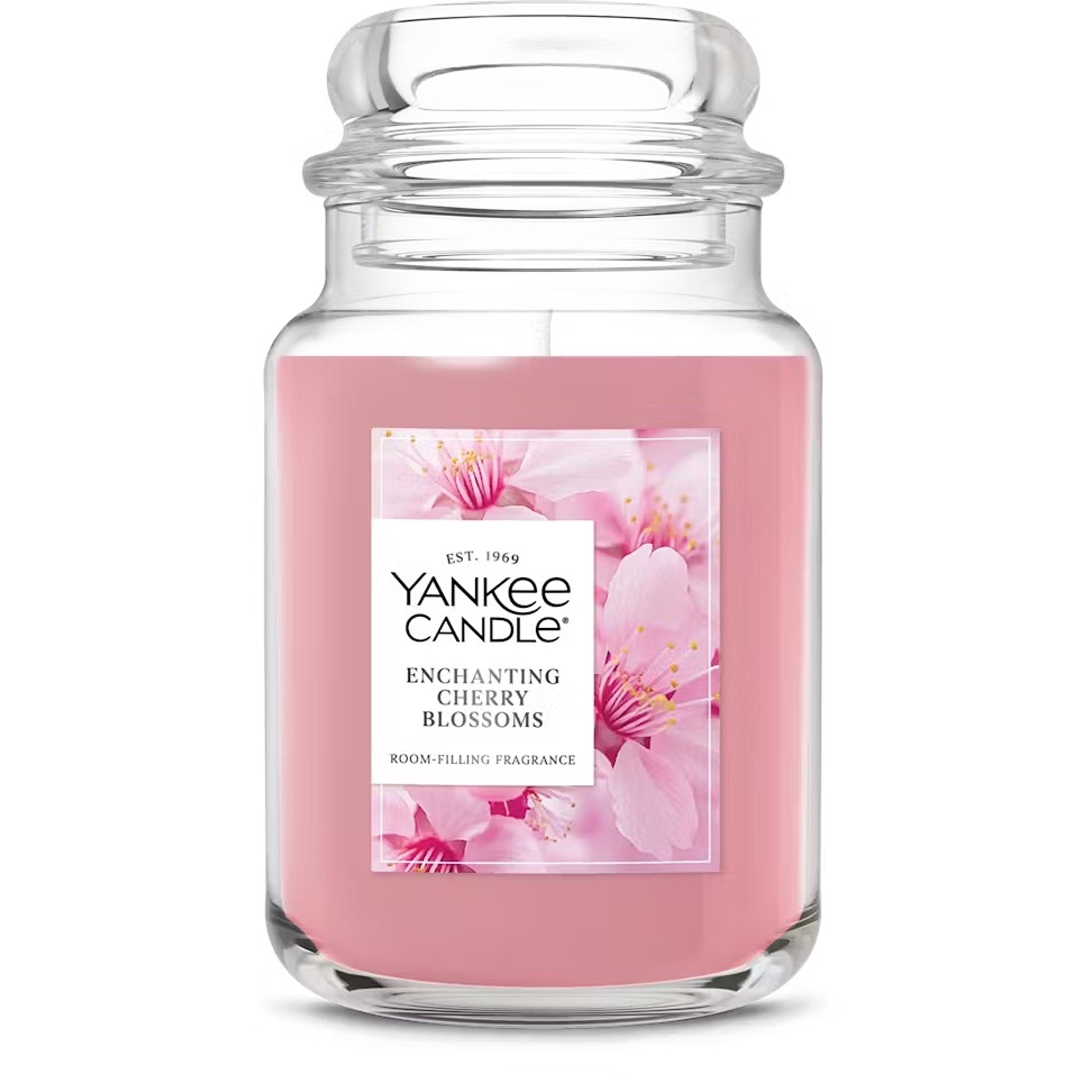 Yankee Candle Enchanting Cherry Blossoms 22oz Large Jar Single Wick **FREE SHIP