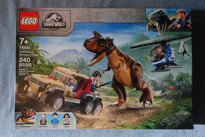 LEGO Jurassic World: Carnotaurus Dinosaur Chase 76941 {NEW + SEALED} 240 Bricks!