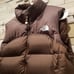 North Face Womens Medium Retro 96 Brown Nuptse 700 Down Puffer Vest Jacket Coat