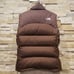 North Face Womens Medium Retro 96 Brown Nuptse 700 Down Puffer Vest Jacket Coat