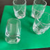 Luigi Bormioli Ravel Shot Glasses Mold Blown Crystal Set Of 4, 2 1/2