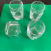 Luigi Bormioli Ravel Shot Glasses Mold Blown Crystal Set Of 4, 2 1/2