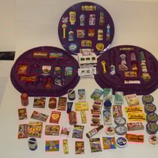 ZURU Mini Brands Lot Of 69 Toys Shopping Food Grocery Store & Collector Case