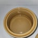 Vintage Ginger Stoneware Lidded Crock 4 H x 8 L x 7 W